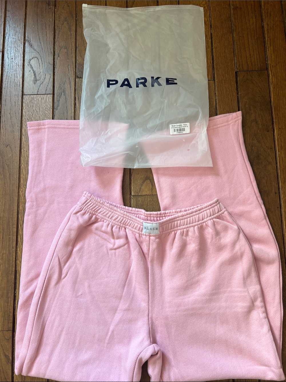 Parke Fairy Pink Boxer Sweatpants Heritage Size Small NEW in Bag NWT